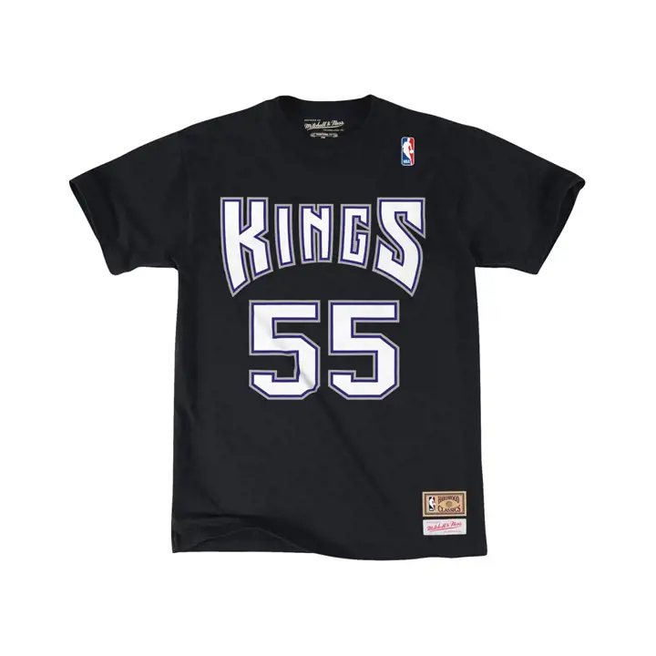 T-shirt noir avec imprimé haute définition Sacramento Kings NBA MN Hardwood