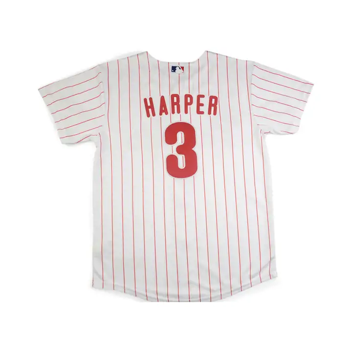 Maillot officiel de joueur MLB pour jeune - Phillies Bryce Harper blanc