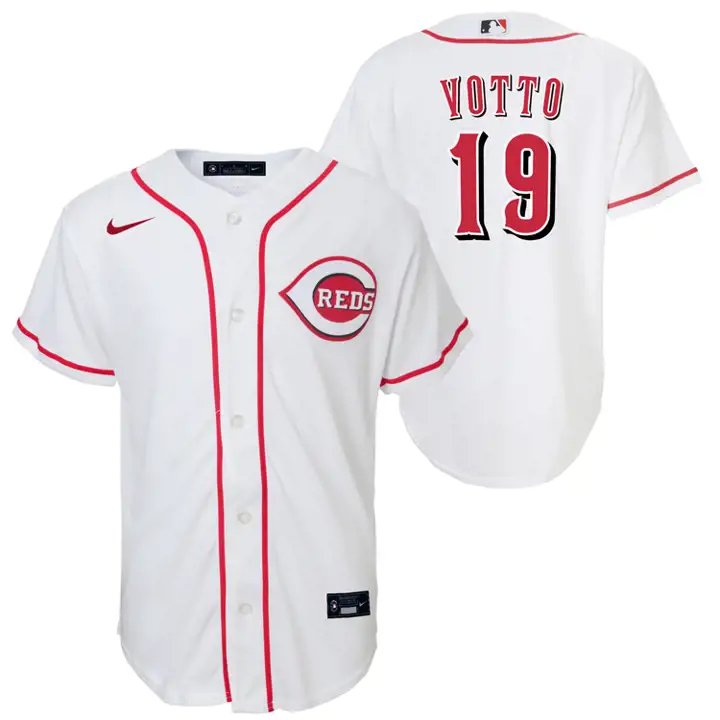 REDS MLB Maillot Officiel Jeune Joueur Joey Votto blc