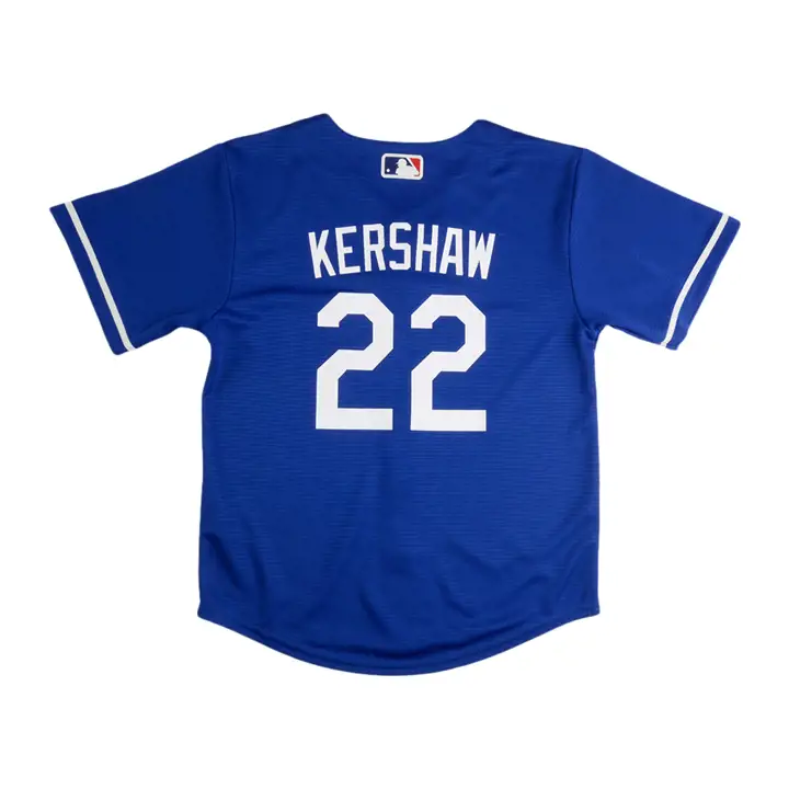 Maillot officiel de joueur des Dodgers MLB pour tout-petit Clayton Kershaw