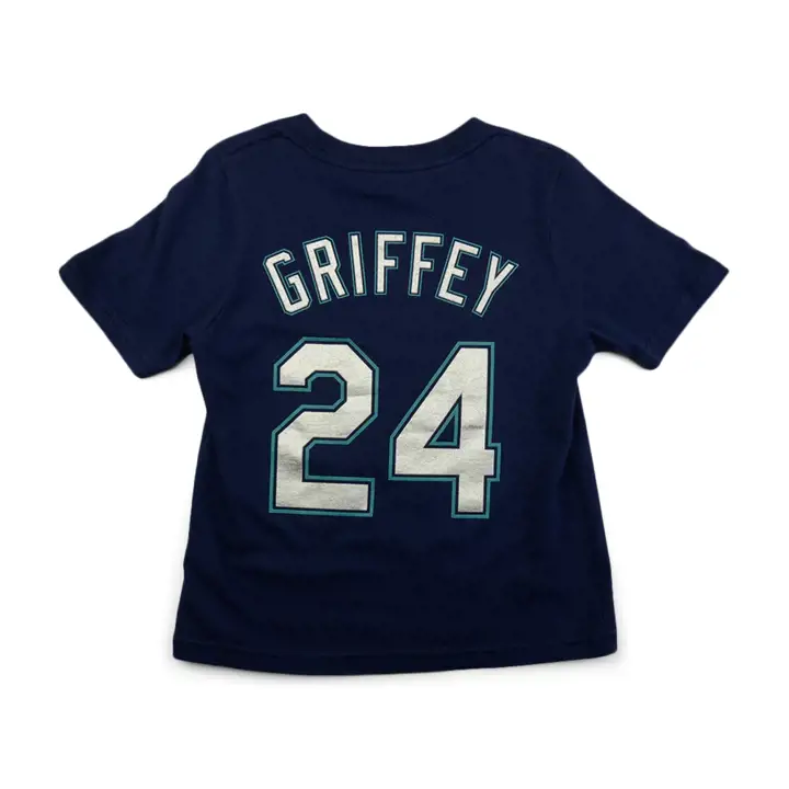 T-shirt joueur MLB enfant N&N Mariners Ken Griffey Jr. bleu marine