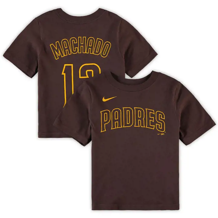T-shirt jeune N&N Player Padres MLB Manny Machado marron