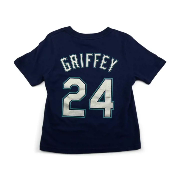 T-shirt Enfant Mariners MLB Noms et Numéros Joueur Ken Griffey Jr. bleu marine