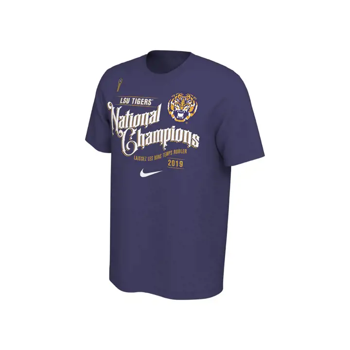 T-Shirt Célébration Champion National NCAA L.S.U. 19-20 VIOLET