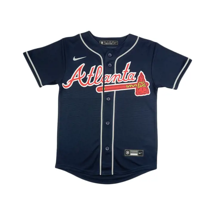 Maillot vierge officiel BRAVES MLB Youth - bleu marine