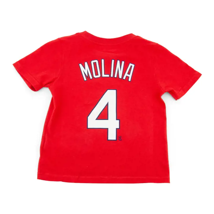 T-shirt joueur N&N MLB enfant STL CARDS Yadier Molina rouge