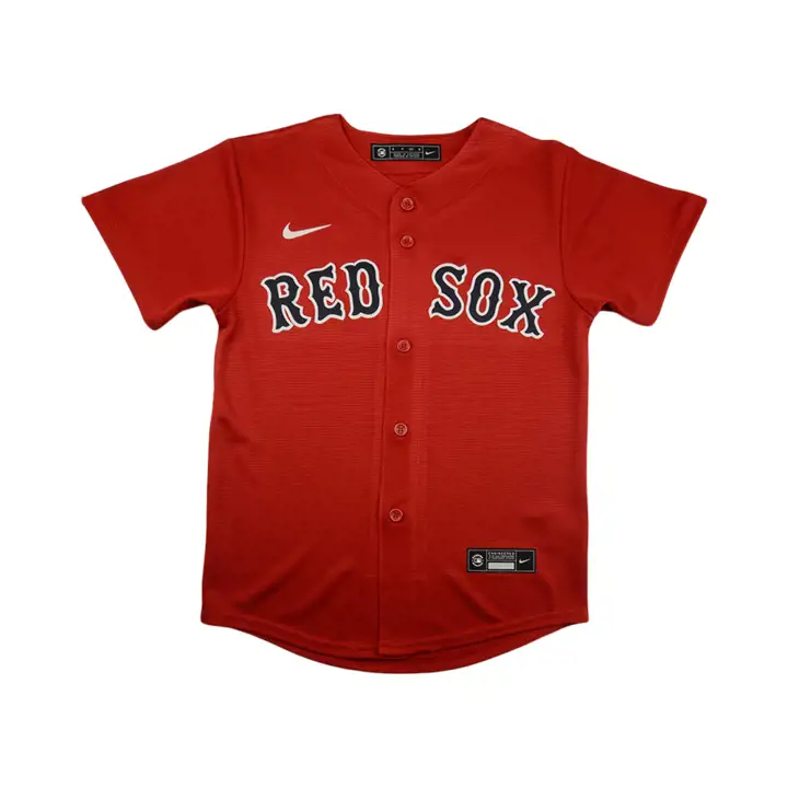Maillot vierge officiel rouge RED SOX MLB pour jeune
