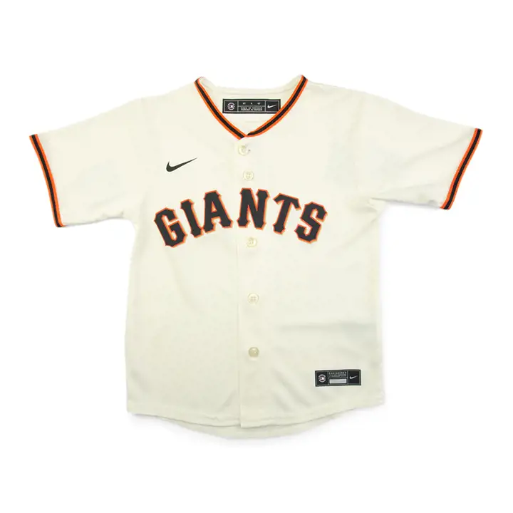 Maillot blanc vierge officiel MLB SF GIANTS pour jeune