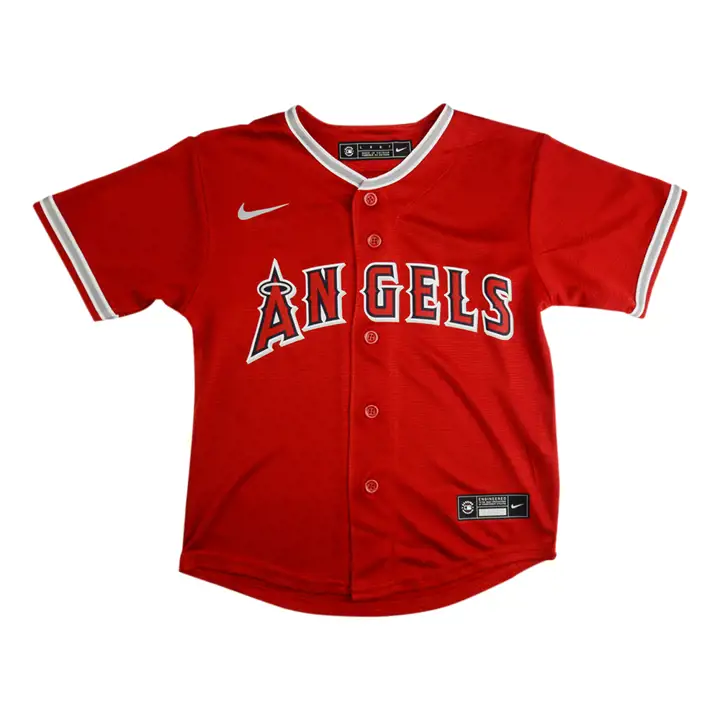 Maillot vierge officiel rouge LA Angels MLB pour enfant