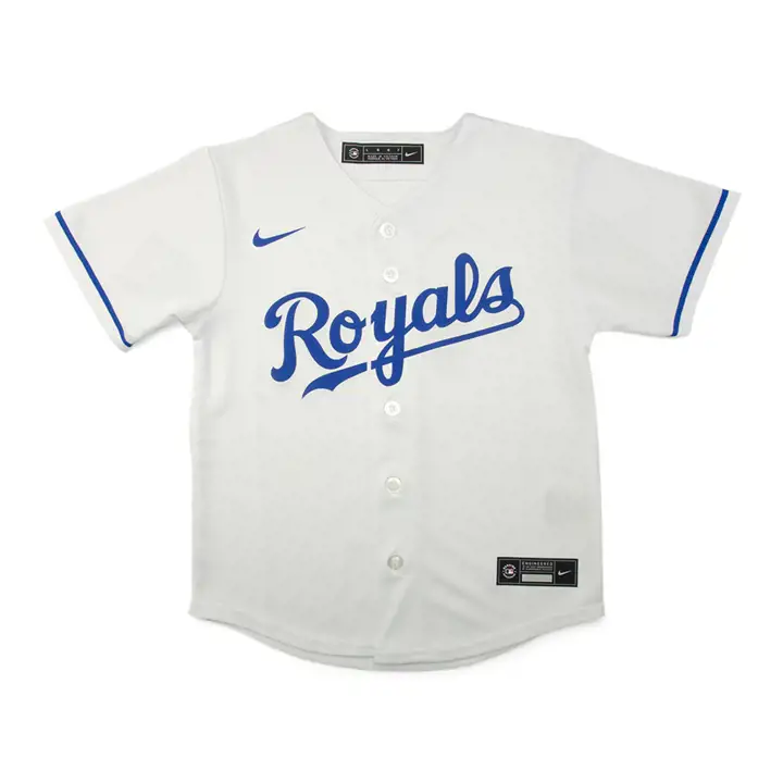 Maillot blanc officiel vierge Royals MLB pour jeune