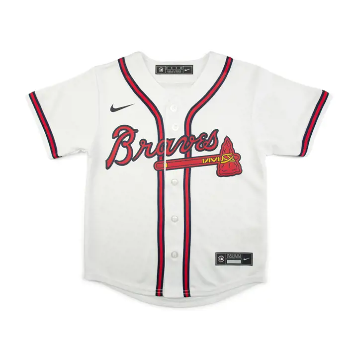 Maillot Officiel Vierge MLB Enfants Atlanta Braves blanc