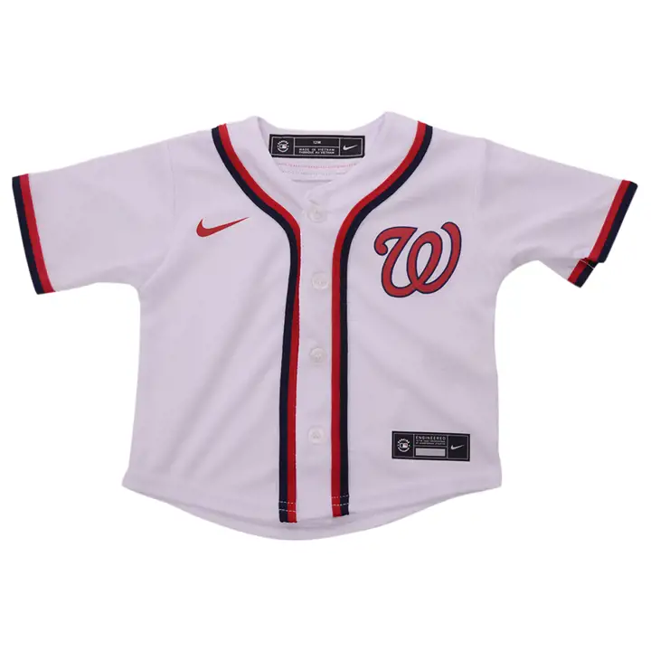 Maillot vierge officiel MLB Washington Nationals pour tout-petit blanc