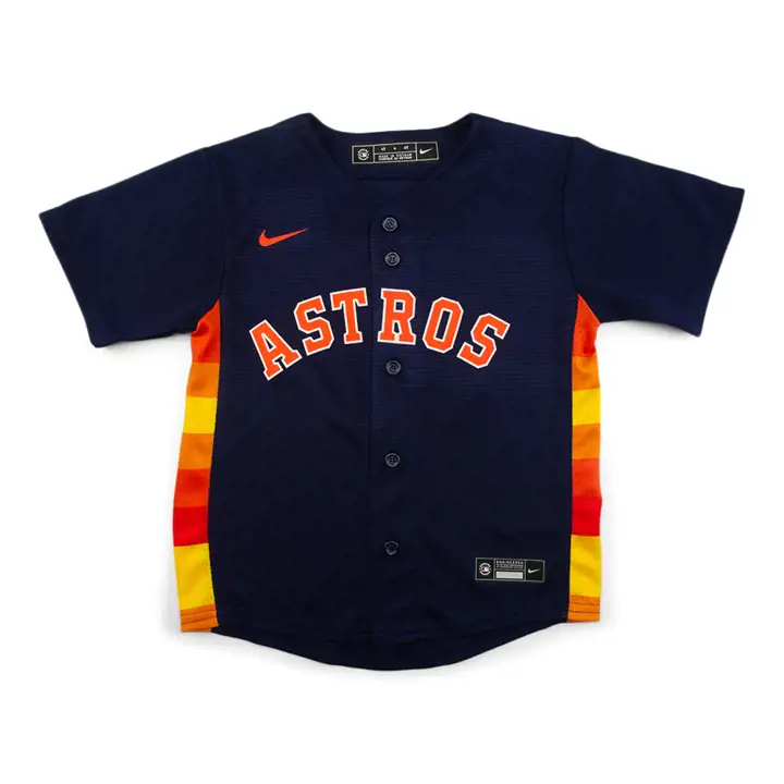 Maillot vierge officiel MLB pour bébé Houston Astros marine