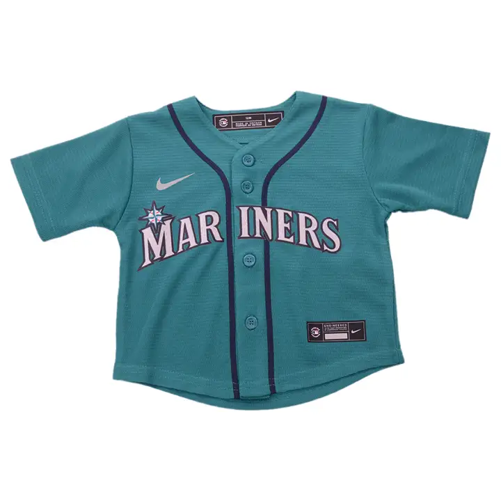 Maillot vierge officiel nourrisson MLB Seattle Mariners sarcelle