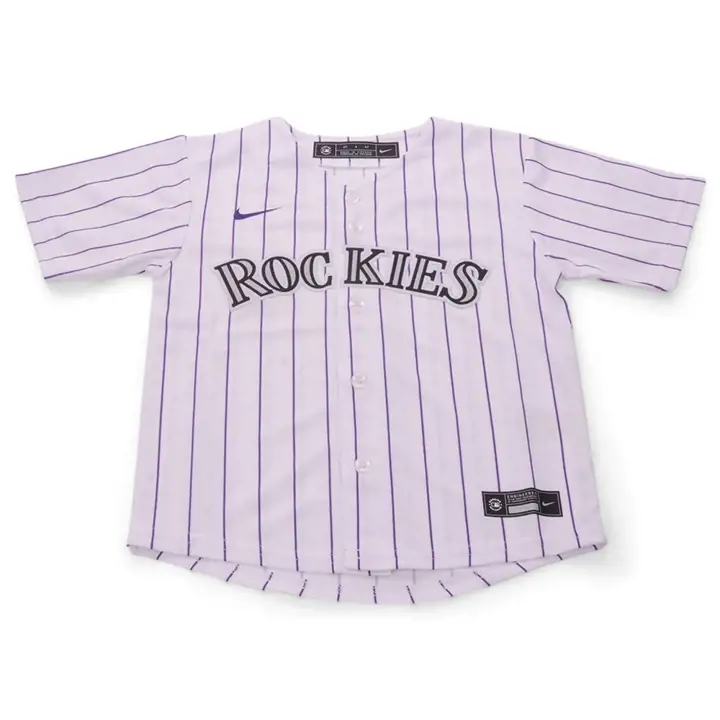 Maillot vierge officiel MLB Colorado Rockies pour bébé - Blanc