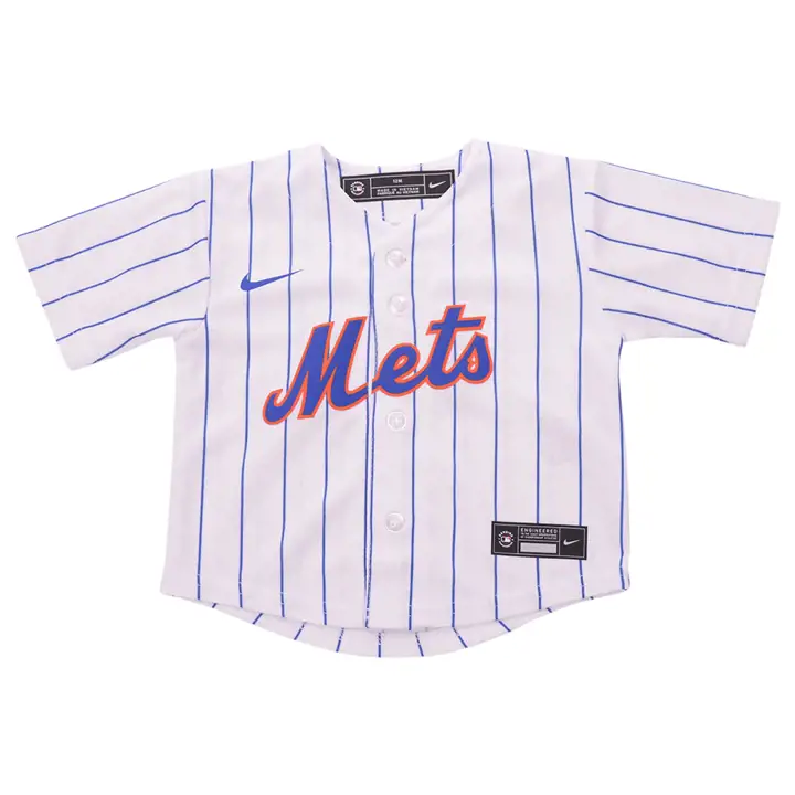 Maillot blanc vierge officiel MLB New York Mets pour nourrissons