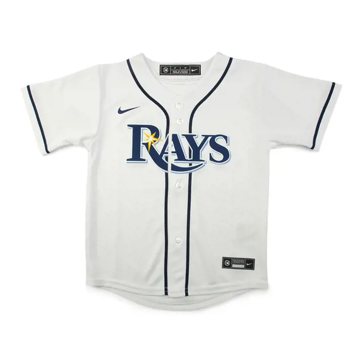 Maillot blanc officiel de la MLB Tampa Bay Rays pour bébé