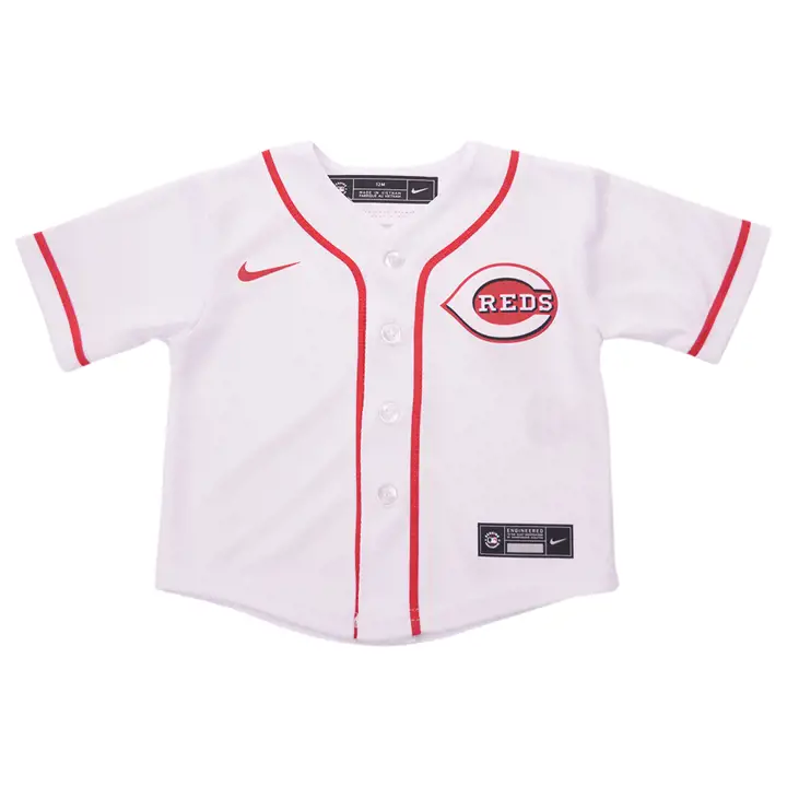 Maillot vierge officiel des Reds de Cincinnati MLB pour bébé, blanc