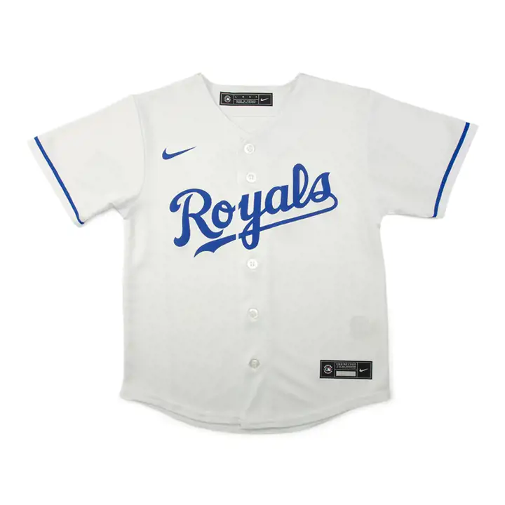 Maillot vierge officiel MLB pour bébé des Royals de Kansas City, blanc