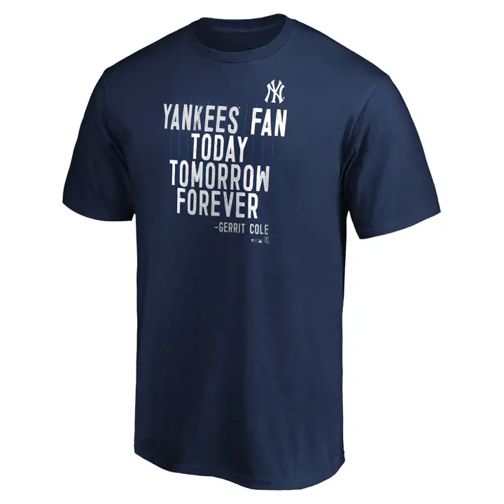 T-shirt bleu marine Gerrit Cole « Mission Statement » des Yankees de la MLB