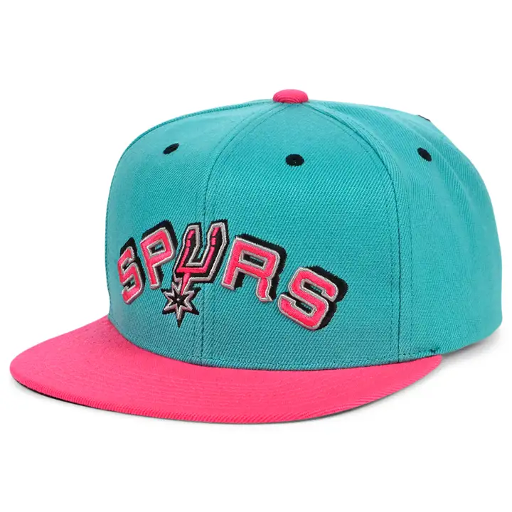 CASQUETTE SAN ANTONIO SPURS HWC THE REMIX VERT TEAL/ROSE