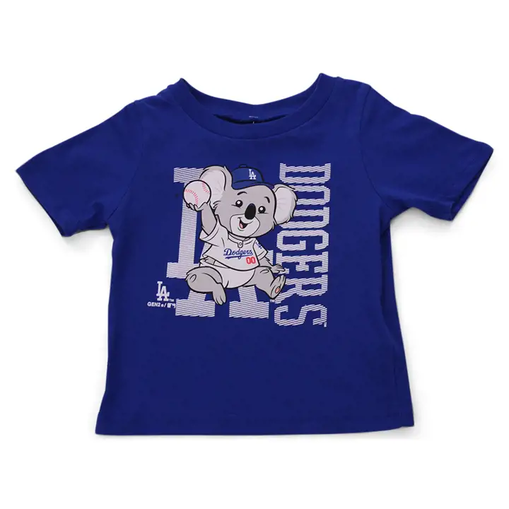 T-shirt bébé mascotte des Dodgers de Los Angeles MLB tout-petits 20 rbl