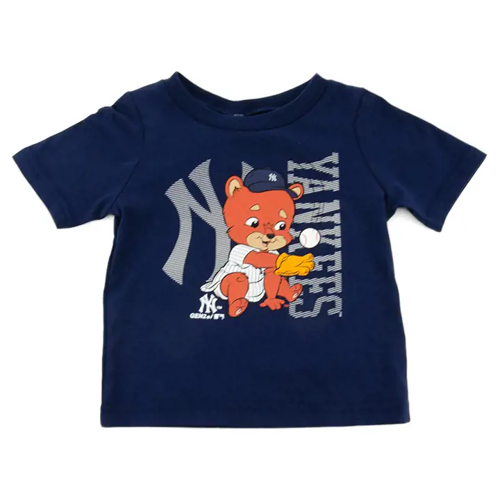 T-shirt New York Yankees MLB pour bébé/tout-petit, mascotte, taille 20, bleu marine
