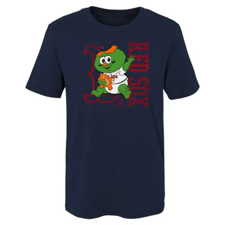 T-shirt bébé mascotte des Red Sox de Boston MLB 20 marine