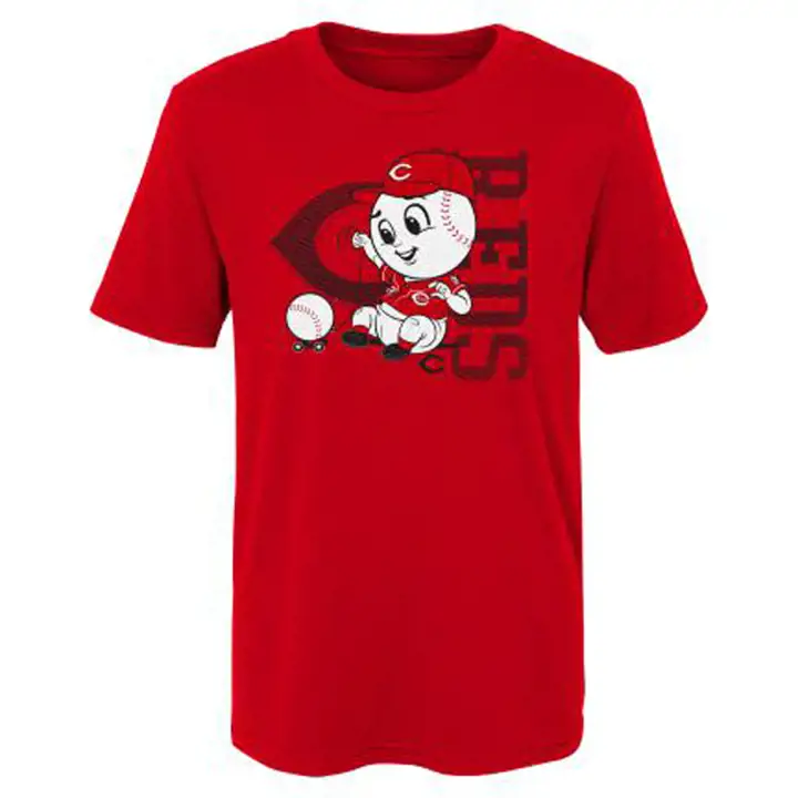T-shirt mascotte bébé nourrisson MLB Cincinnati Reds 20 rouge