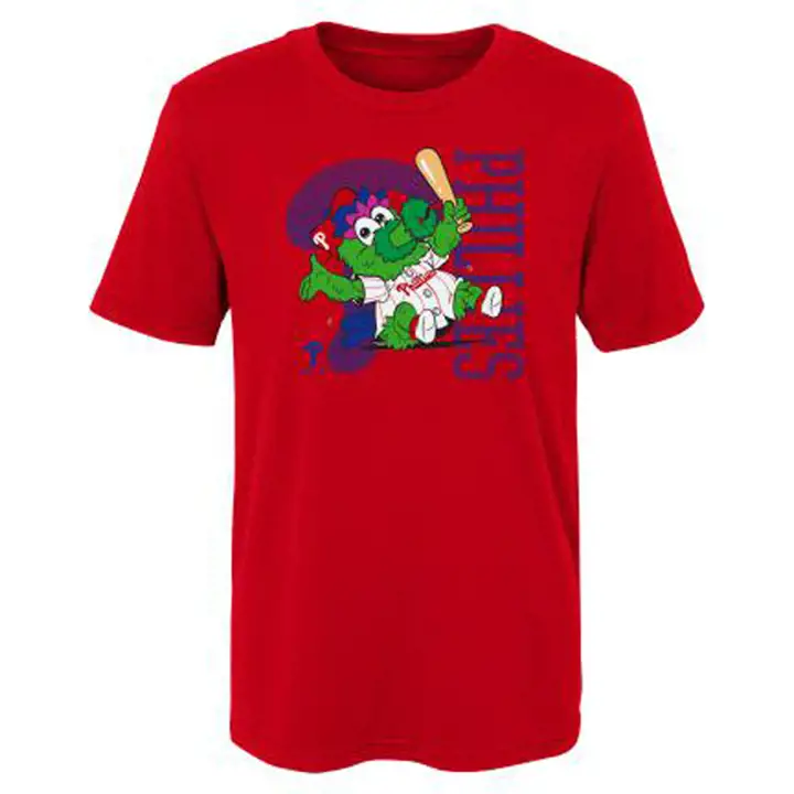 T-shirt mascotte bébé nourrisson MLB Philadelphia Phillies 20 rouge