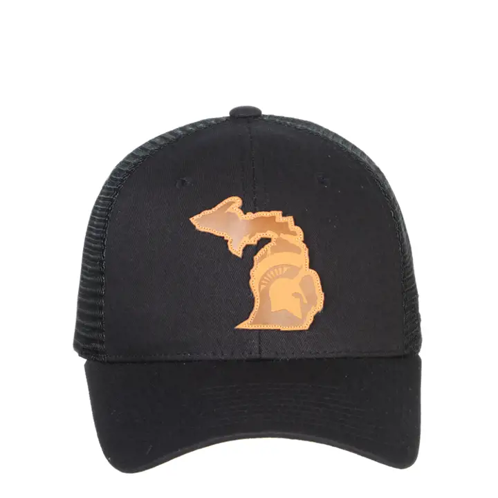 Casquette trucker Mich St NCAA Expedition Patch noire