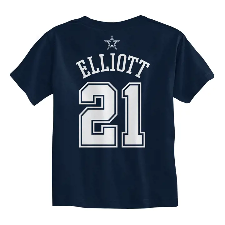 T-shirt de joueur principal COWBOYS NFL pour tout-petit Ezekiel Elliott