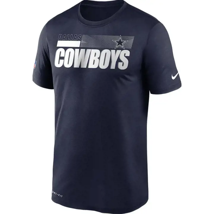 T-shirt COWBOYS NFL Youth Sideline 18 ans bleu marine