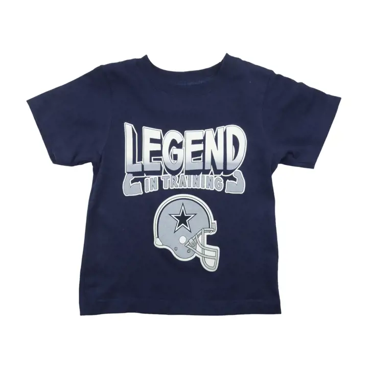 T-shirt Cowboys NFL pour bébé, motif « Legends Train », 20, bleu marine