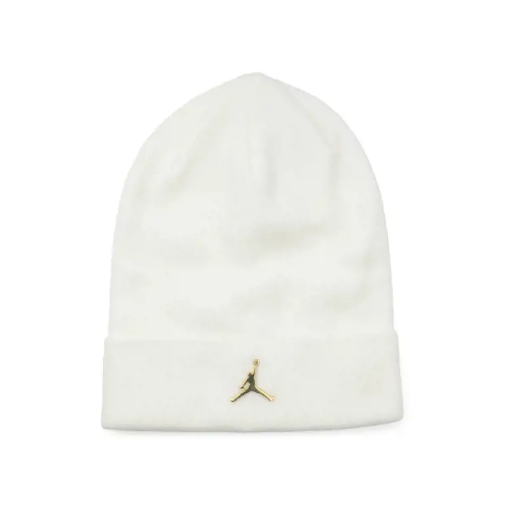 Jordan Bonnet à revers Metal JM blanc