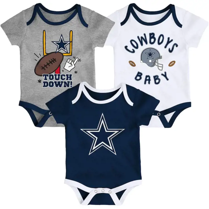 COWBOYS NFL Ensemble nouveau-né 3 pièces Champion 20 marine