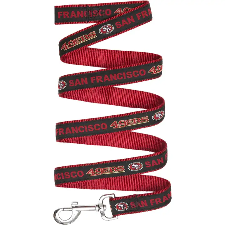 Laisse pour animaux de compagnie des 49ers de San Francisco ast
