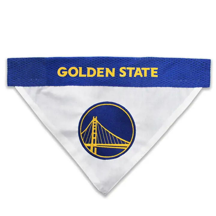 Bandana réversible pour animaux de compagnie Golden State Warriors ast
