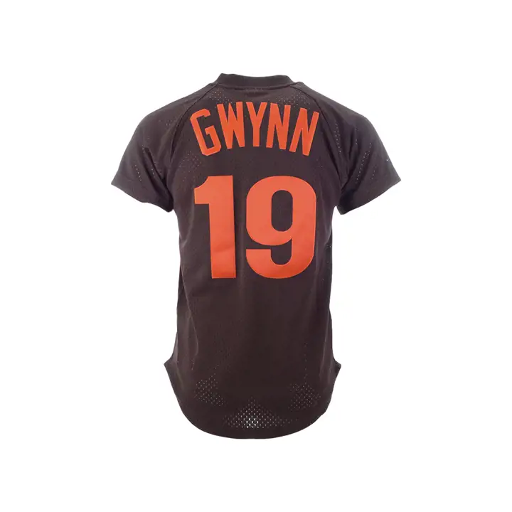 PADRES MLB M&N Auth BP Mesh Jersey Tony Gwynn marron