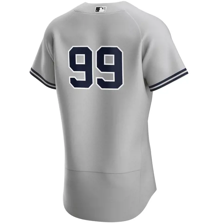 Maillot authentique des Yankees de New York de la MLB par Nike, gris, Judg