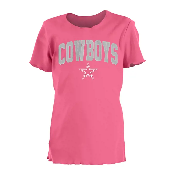 T-shirt réversible à sequins COWBOYS NFL pour jeune fille 20 PNK