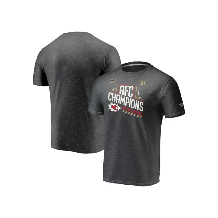 T-shirt Collection Trophées CHIEFS NFL Conf Champ LR 20 Anthracite