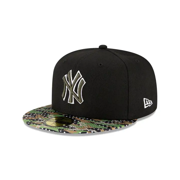 CASQUETTE NEW YORK YANKEES MLB STAR VIZ CAMO 59FIFTY camouflage forêt