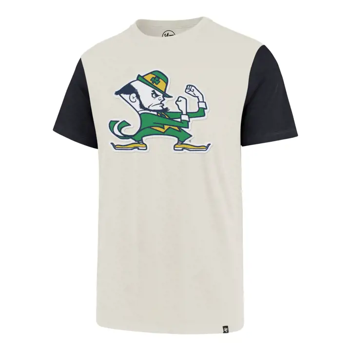 T-shirt Blocked Fieldhouse NCAA Notre Dame 20 crème/bleu marine