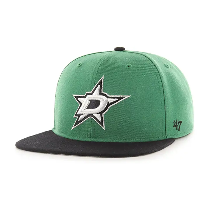 CASQUETTE AJUSTÉE LNH 47 PRO STARS VERT/NOIR