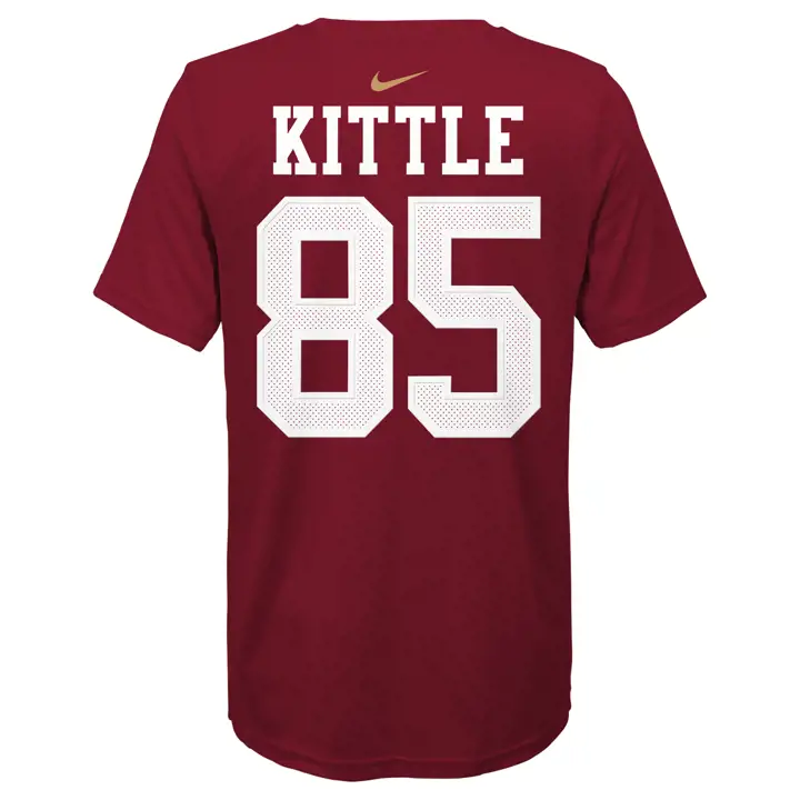 T-shirt NFL 49ERS Jeunesse Logo Fierté N&N George Kittle rouge