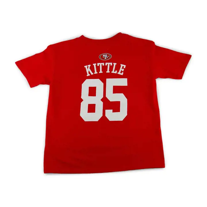 49ERS T-shirt enfant NFL Mainliner Player George Kittle rouge