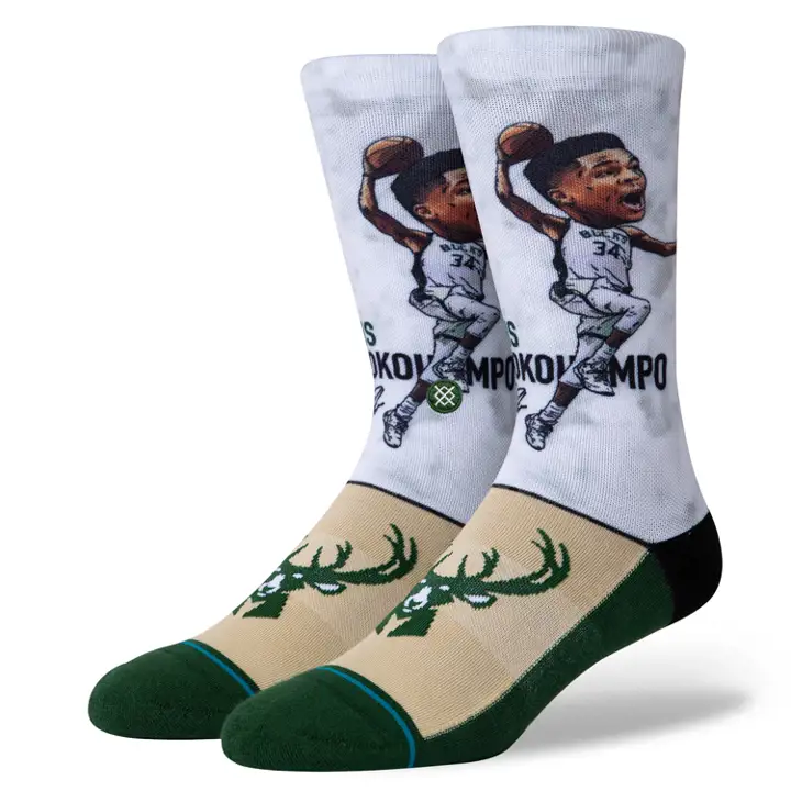 BUCKS NBA Big Head Crew Giannis Antetokounmpo gry/vrt