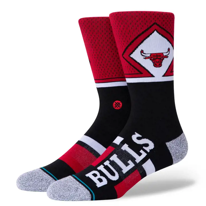 BULLS NBA Raccourci 2 Crew rouge/noir