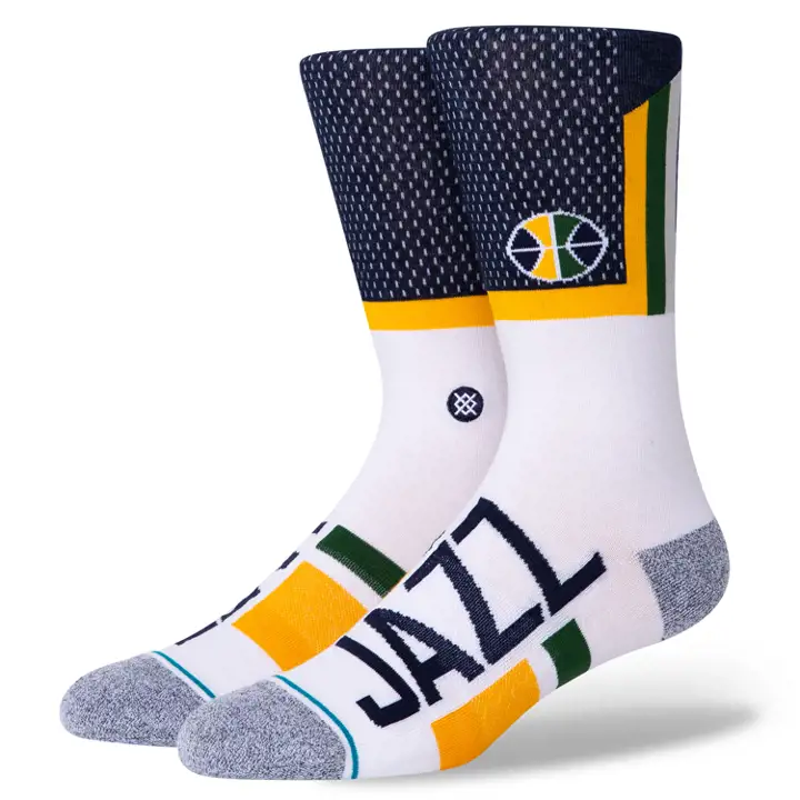 JAZZ NBA Raccourci 2 Col rond marine/blanc